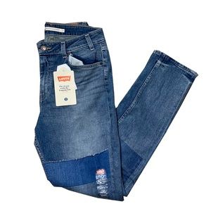 Levis patchwork jeans